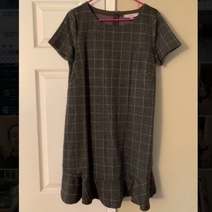Loft Windowpane Dress, size 8